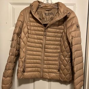 Michael Kors Puffer Jacket in Rose Gold Color- Size Medium